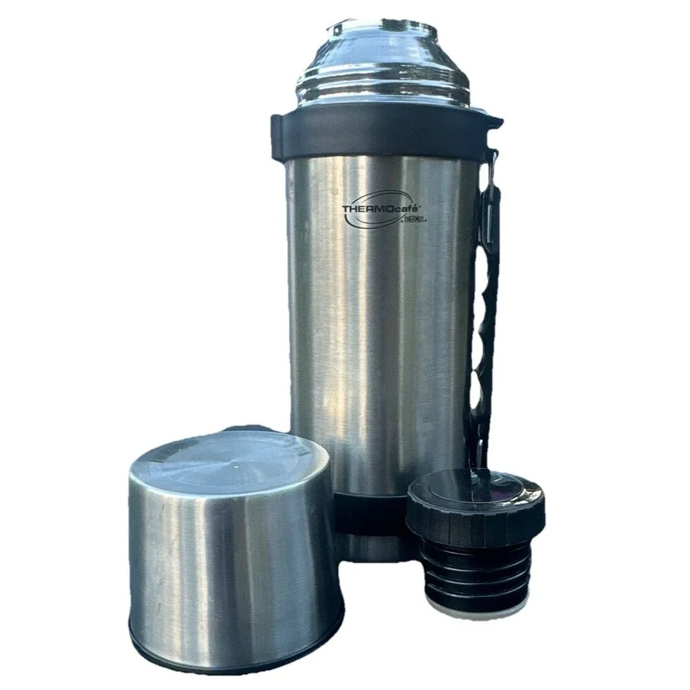 ThermoCafe by Thermos 1L Stainless Steel Vacuum Flask Travel Bottle w/Cup Lid